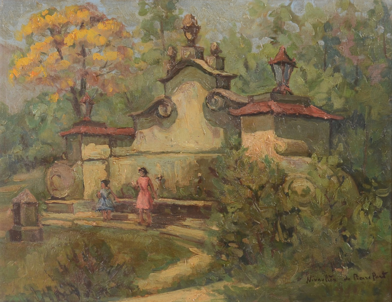 Nivouliès de Pierrefort (1879-1968), Meninas na fonte - foto 1 de 4