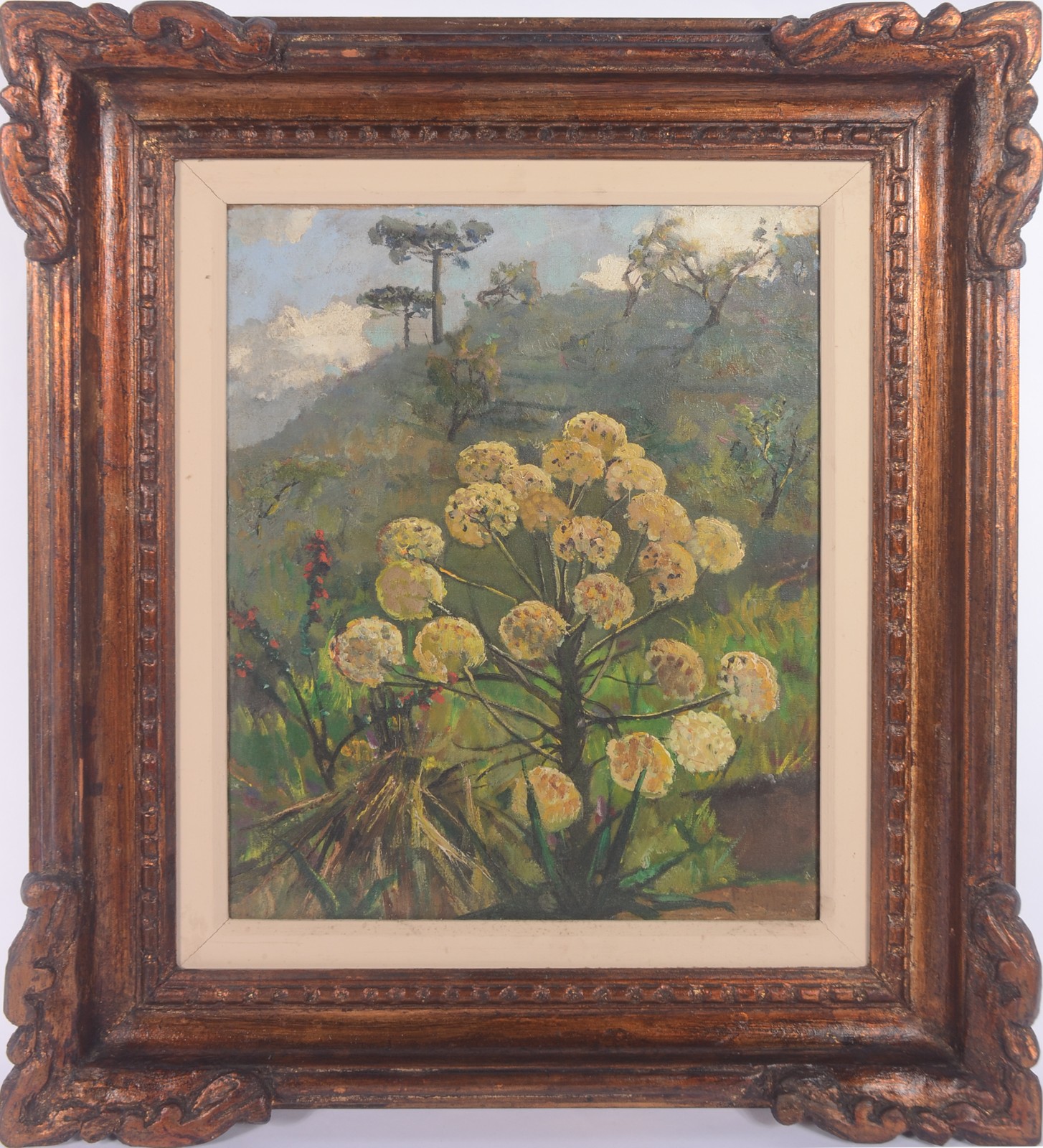 Paulo Gagarin (1885-1980), Paisagem com flores - foto 2 de 4
