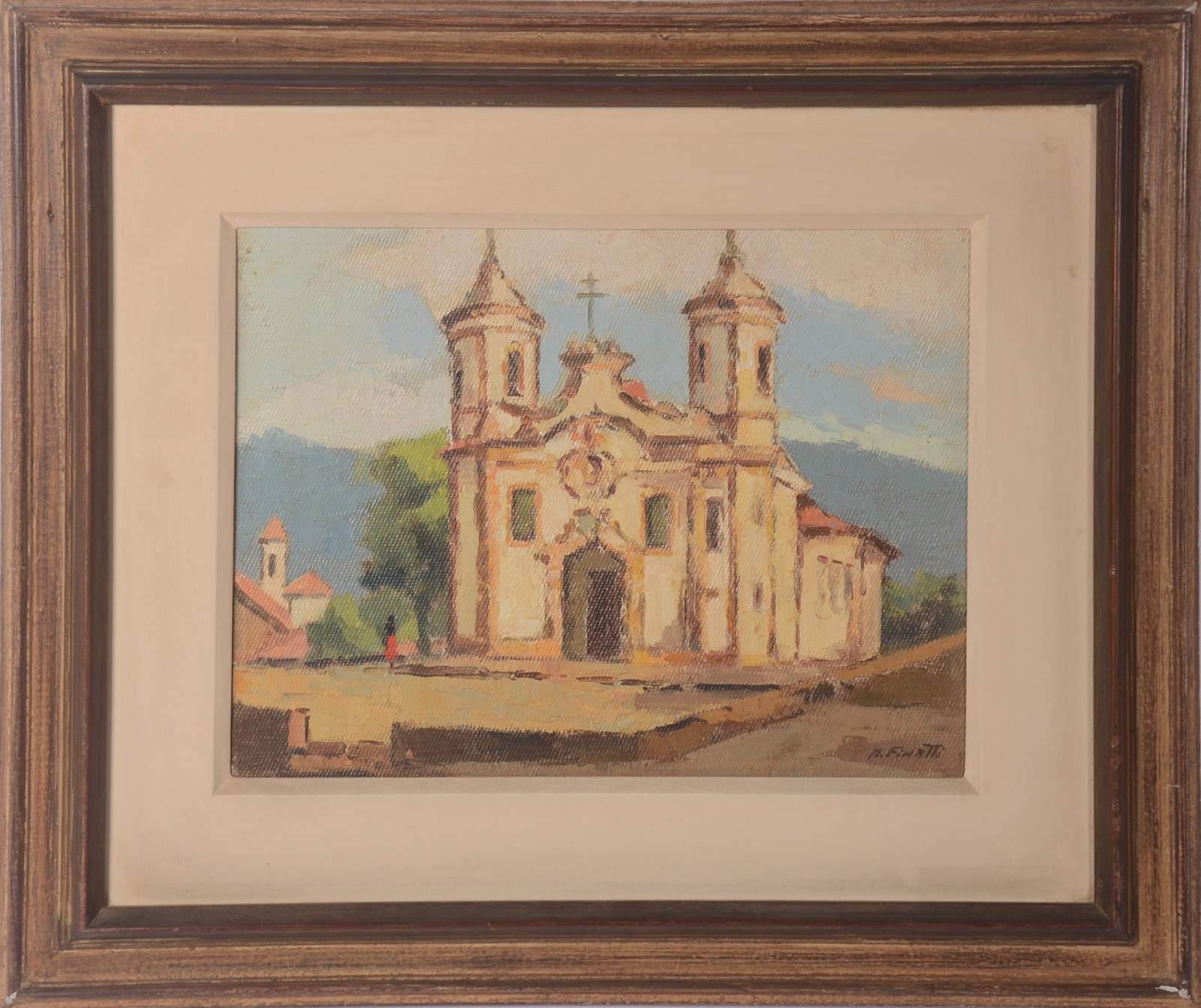 Antenor Finatti (1923), Paisagem com igreja - foto 2 de 5