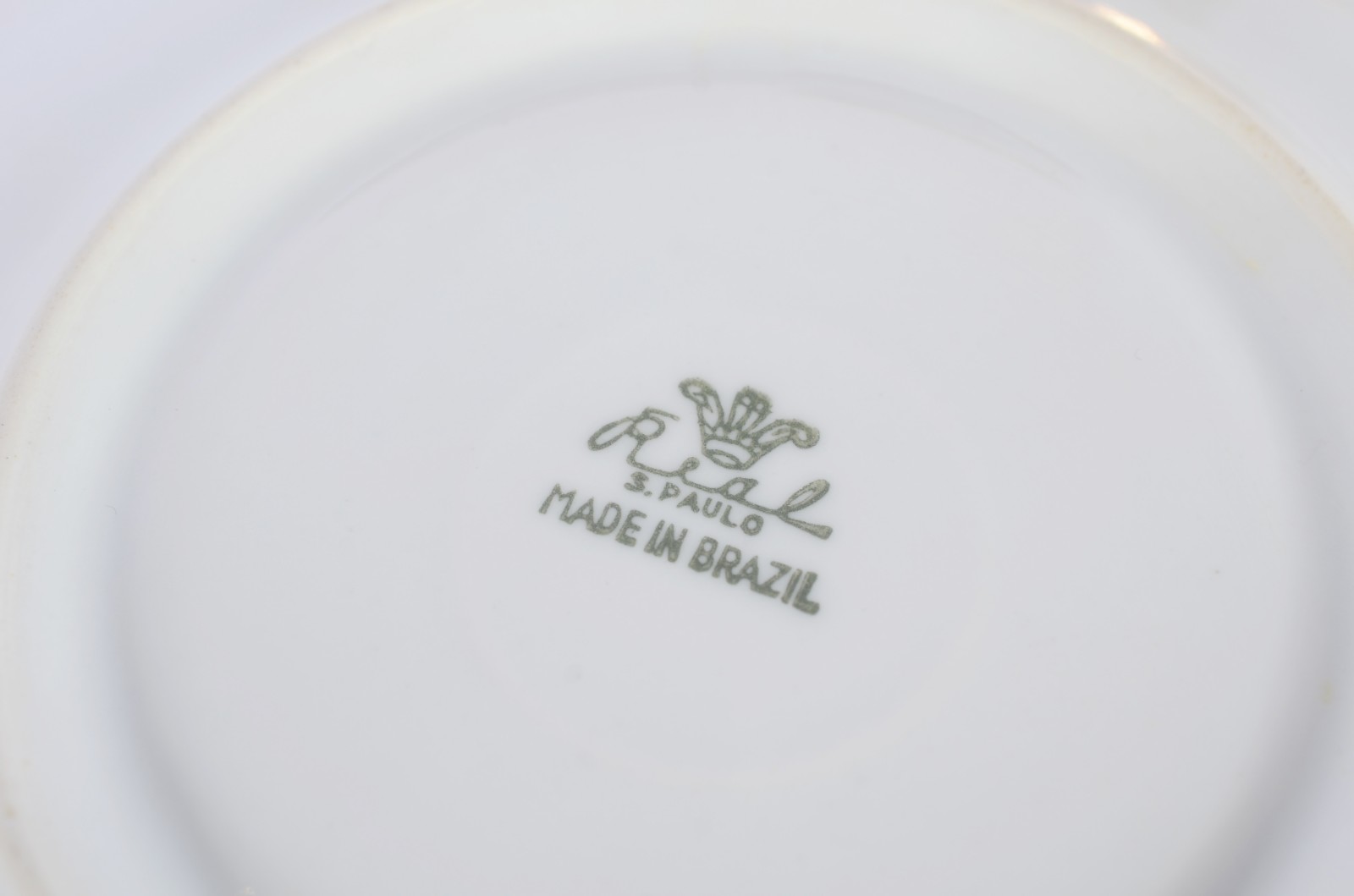 Aparelho de café, chá e bolo de porcelana Real, borda com friso... - foto 7 de 7