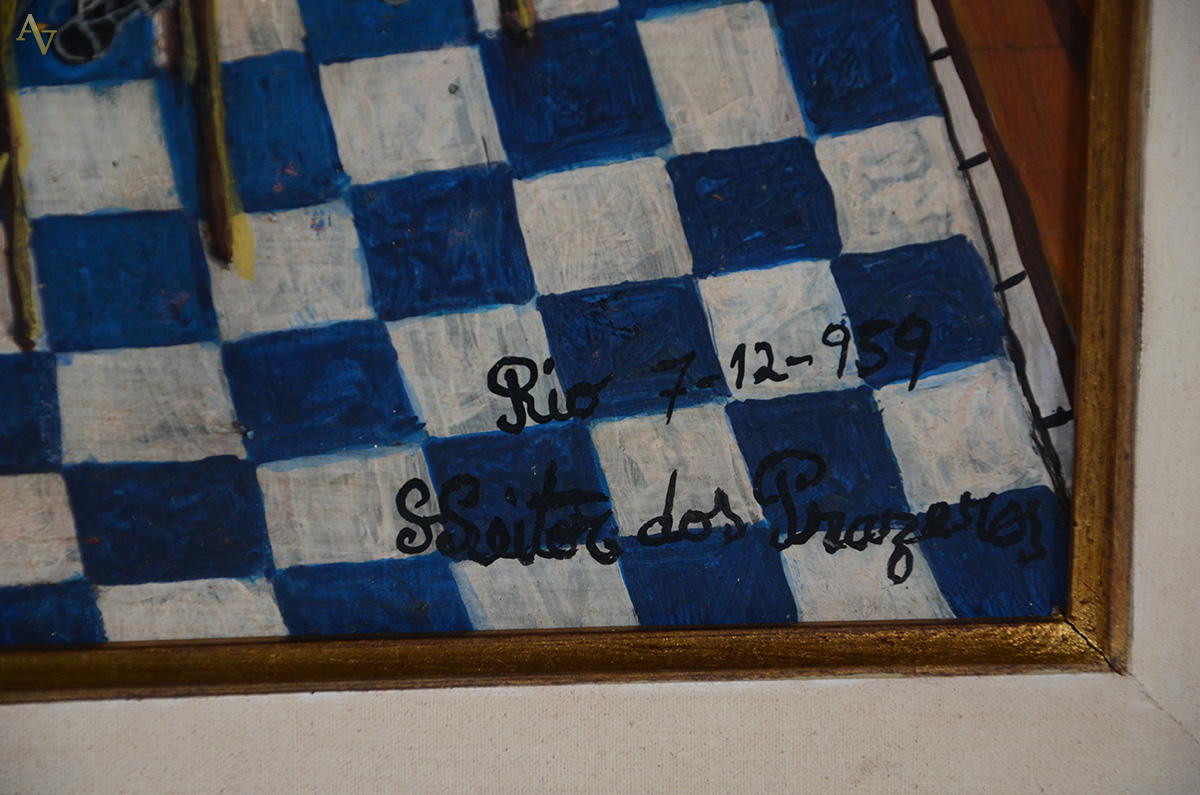 HEITOR DOS PRAZERES (1898 - 1966) - Jogo de cartas - ose - 38 x 46... - foto 3 de 3