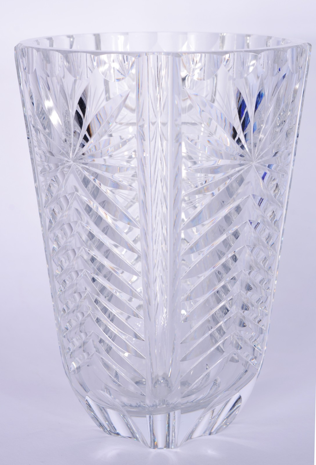 Vaso de cristal tcheco lapidado. - foto 7 de 7