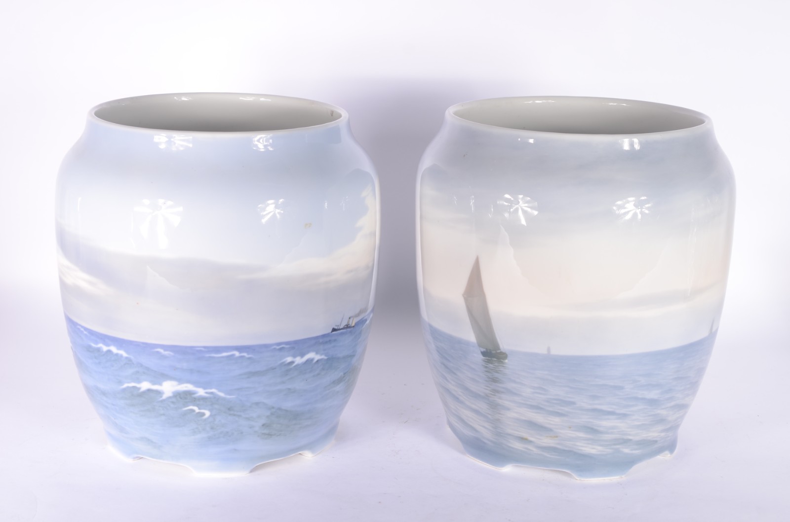 Par de cachepots de porcelana dinamarquesa "Royal Copenhagen"... - foto 4 de 8