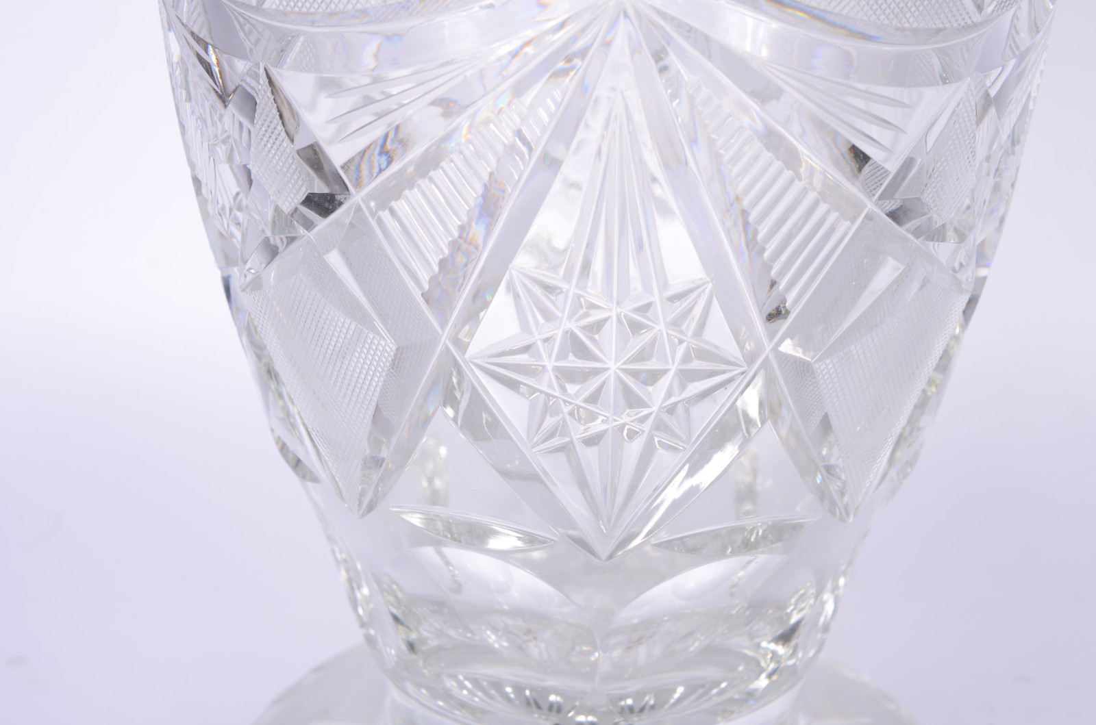 Vaso de cristal tcheco lapidado. - foto 4 de 8