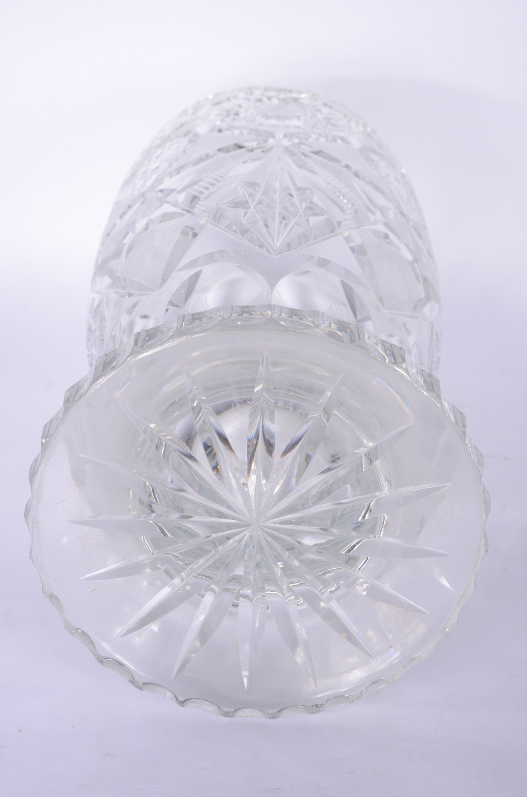 Vaso de cristal tcheco lapidado. - foto 8 de 8