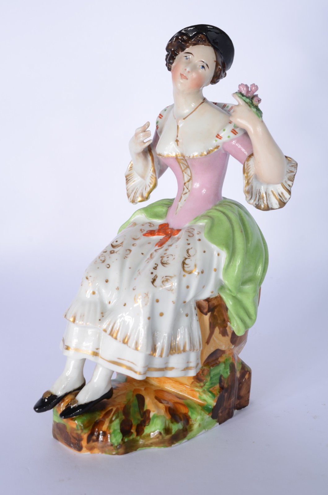 Escultura de porcelana francesa Jacob Petit representando dama com... - foto 3 de 8