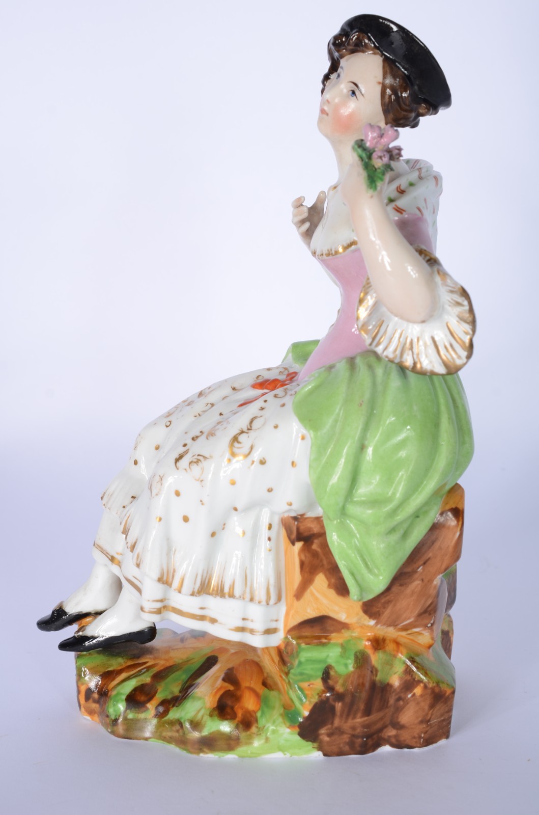 Escultura de porcelana francesa Jacob Petit representando dama com... - foto 4 de 8