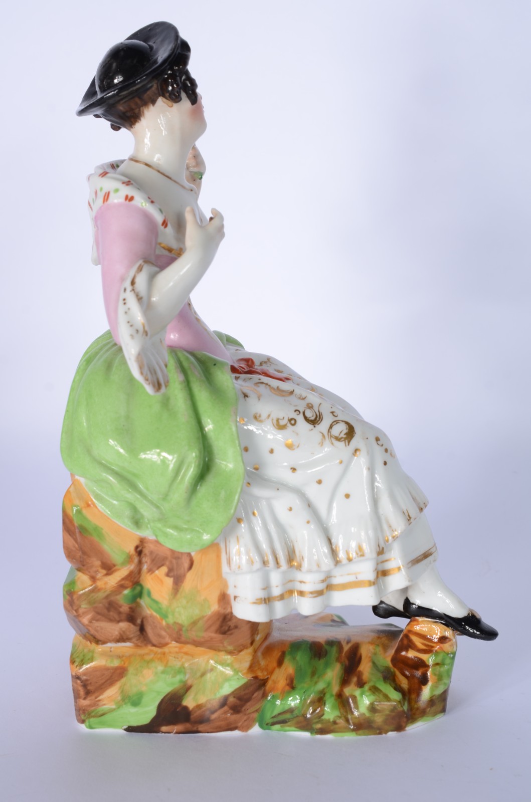 Escultura de porcelana francesa Jacob Petit representando dama com... - foto 6 de 8