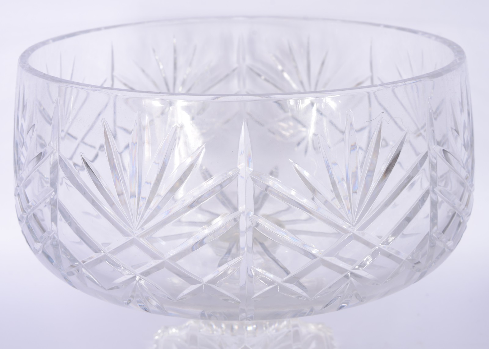 Três fruteiras de cristal tcheco lapidado. - foto 3 de 9