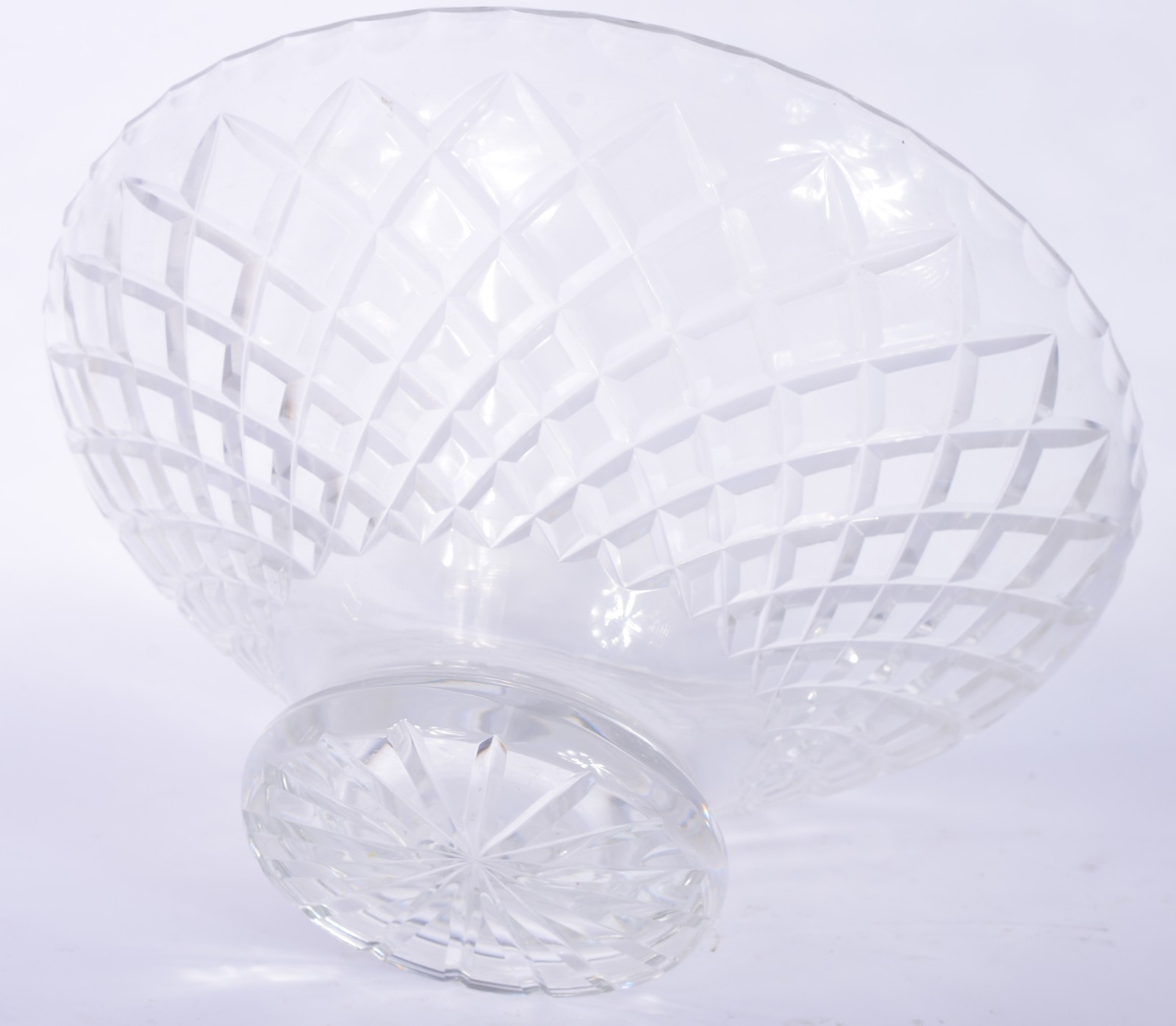 Três fruteiras de cristal tcheco lapidado. - foto 6 de 9