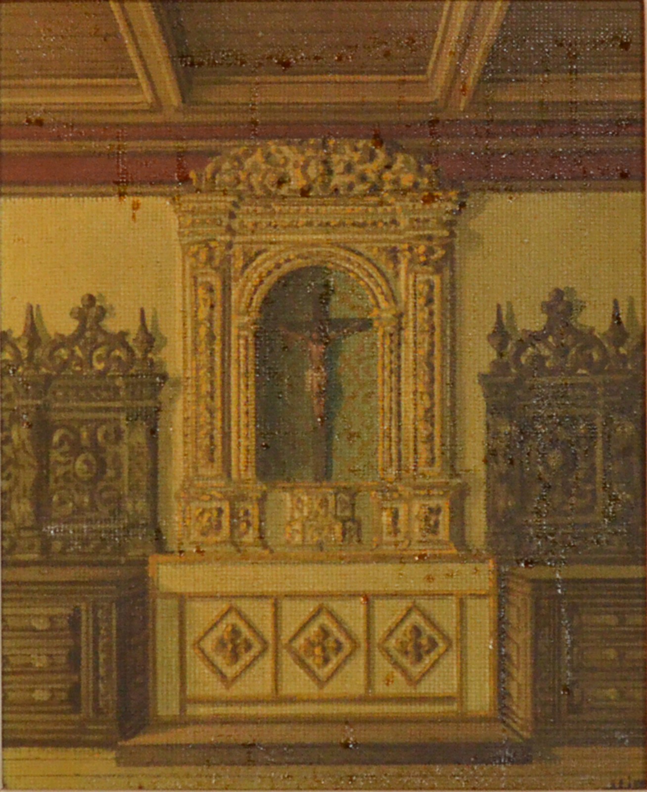 José Lima (1922-1987), Altar de Sacristia de Misericórdia - BA - foto 1 de 5