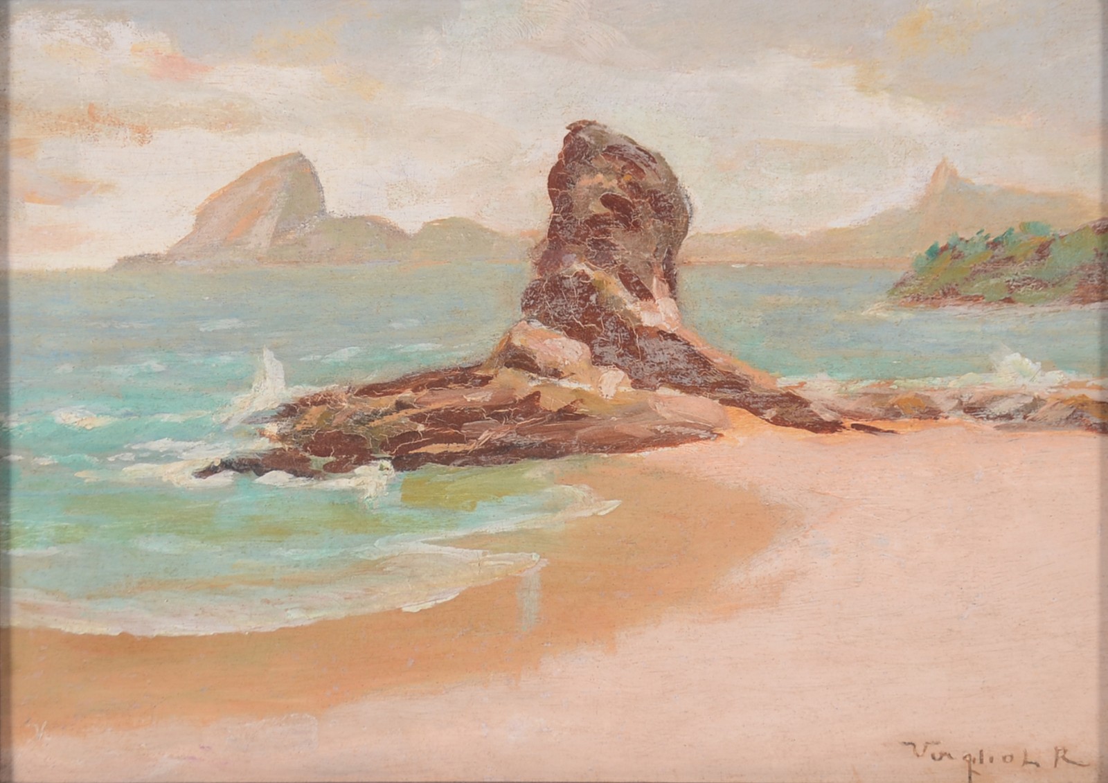 Virgílio Lopes Rodrigues (1863-1944), Pedra de Itapuca, Niteroi, RJ. - foto 1 de 5