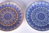 Cerámica Del Río Salado (1969),  - Dois pratos de cerâmica espanhola.
