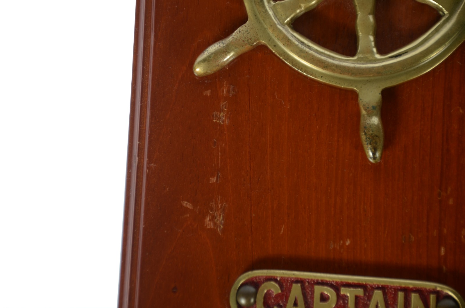 Placa/porta chaves de madeira decorativa com motivos náuticos em... - foto 4 de 4
