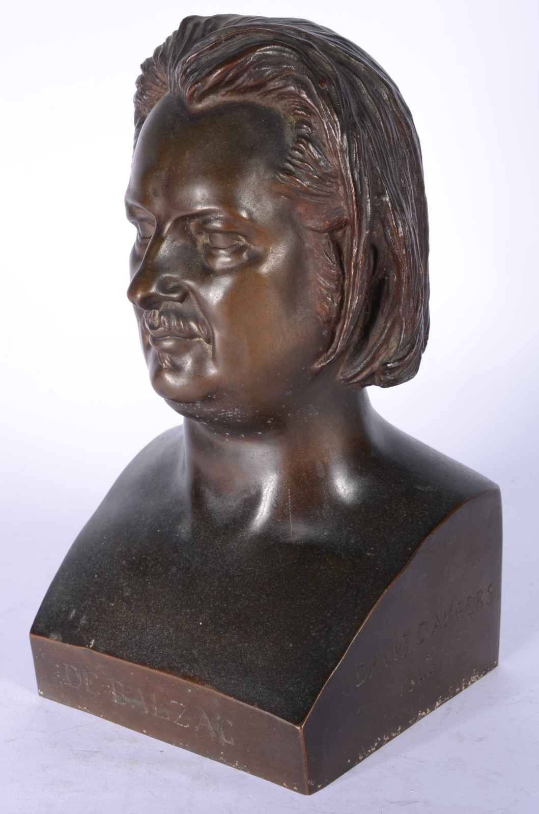 Busto de bronze "Balzac", assinado David Dangers e datado 1844... - foto 3 de 8