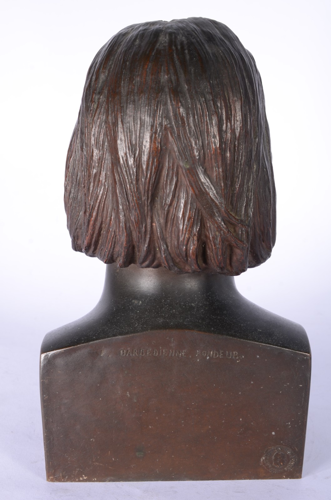Busto de bronze "Balzac", assinado David Dangers e datado 1844... - foto 6 de 8