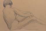 Manoel Santiago (1897-1987), Nu feminino - Desenho.