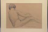 Manoel Santiago (1897-1987), Nu feminino - Desenho.