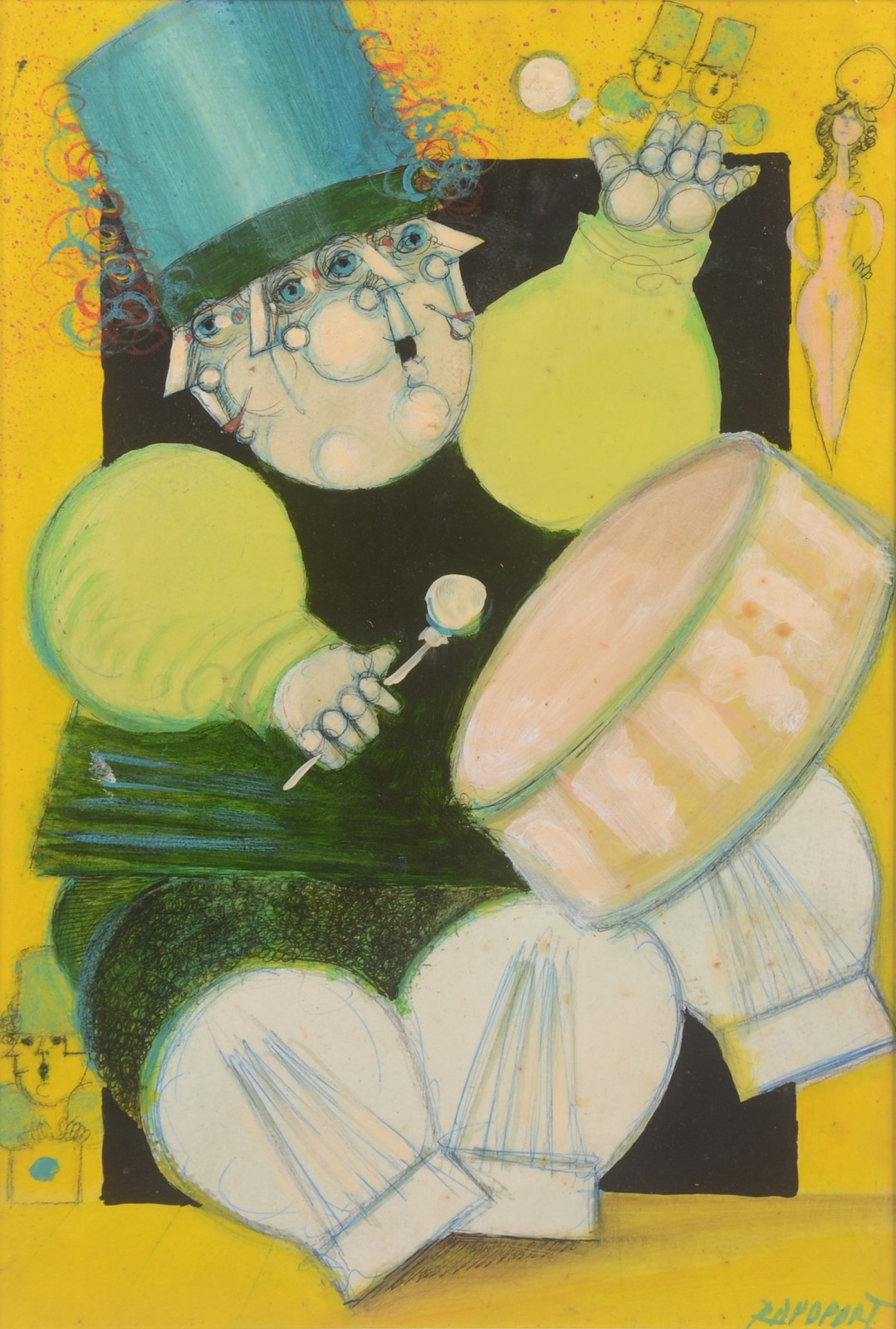 Alexandre Rapoport (1929), Figura com tambor - foto 1 de 4
