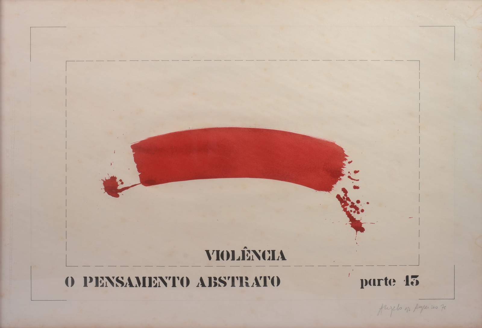 Angelo de Aquino (1945-2007), Violência - O Pensamento Abstrato - foto 1 de 7