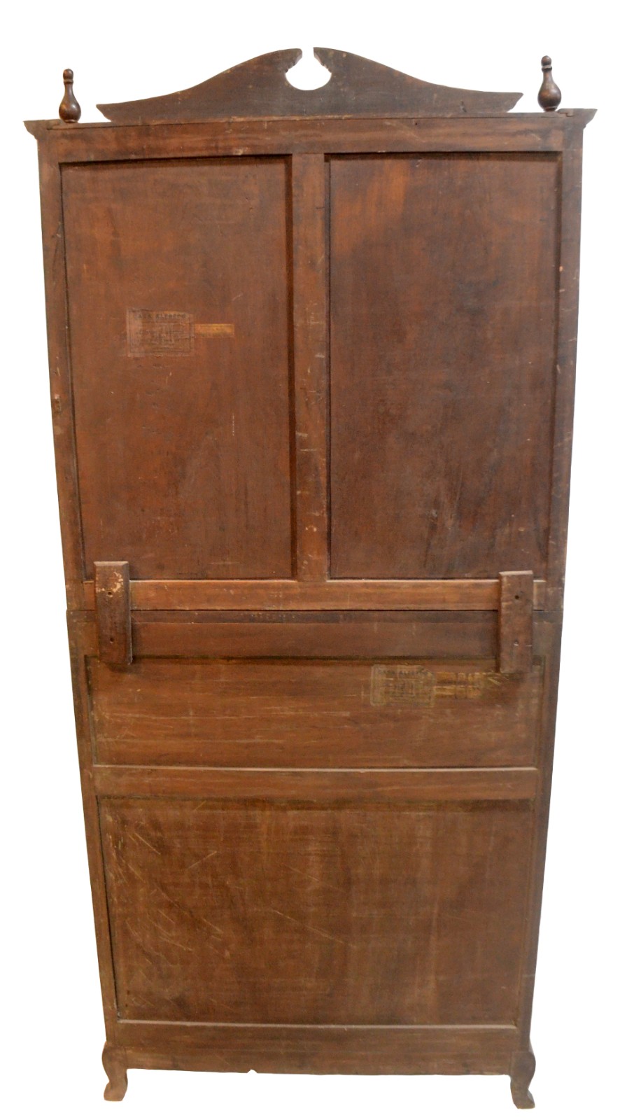 Cômoda "bookcase" de madeira nobre com 4 gavetas, tampo articulado... - foto 7 de 9