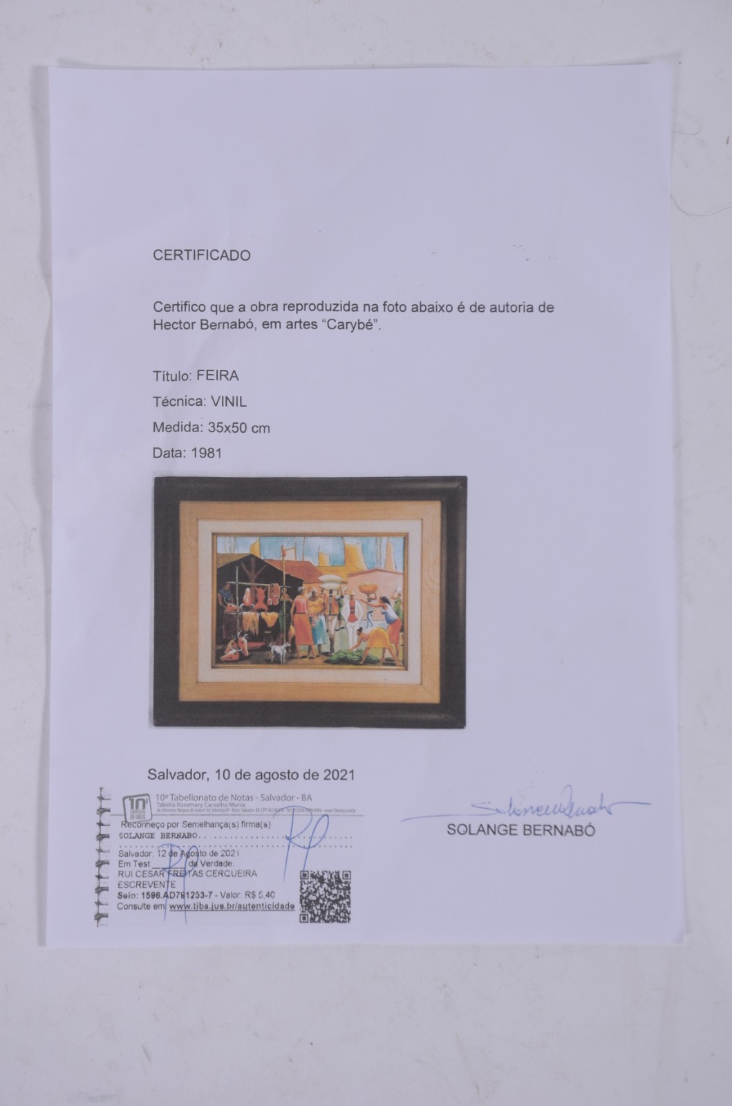 Hector Carybé (1911-1997), Feira - foto 5 de 5