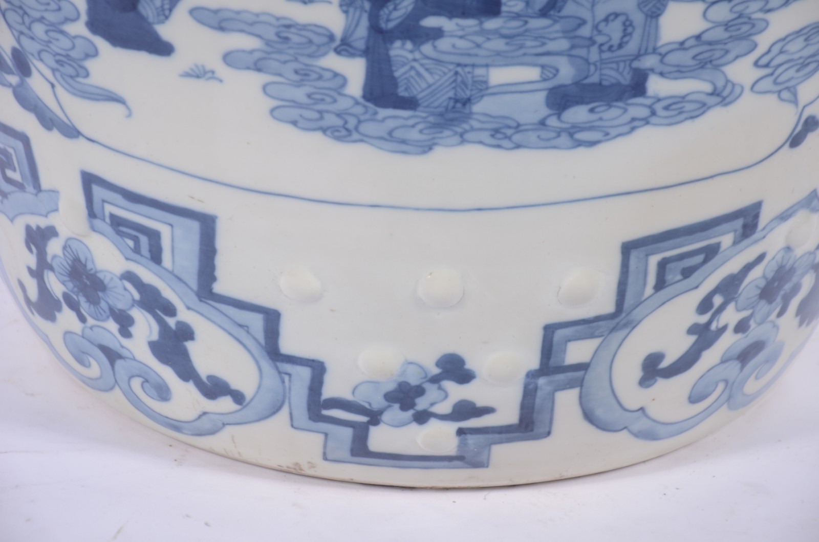 Seat garden de porcelana chinesa azul e branco. - foto 3 de 8
