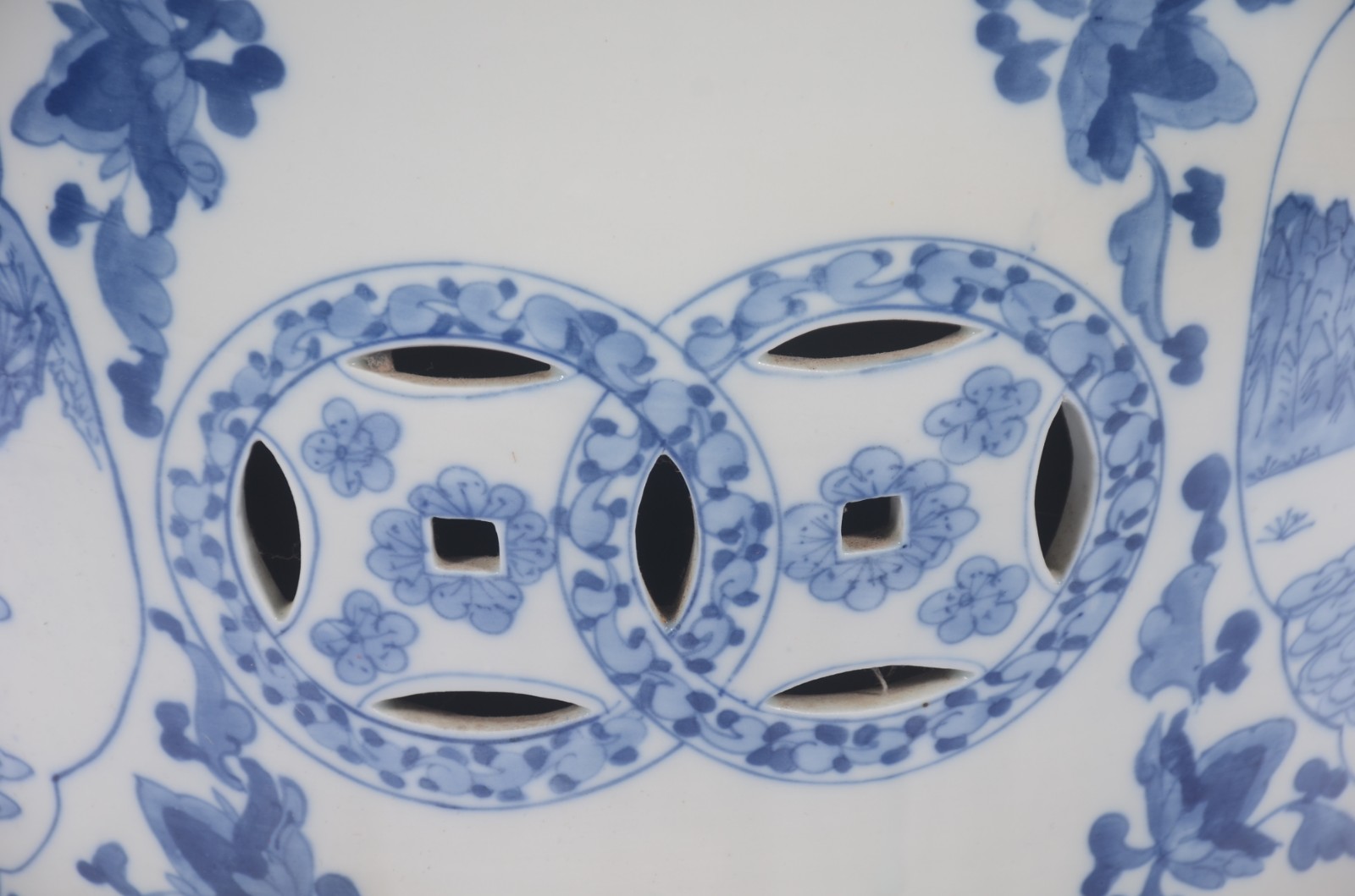 Seat garden de porcelana chinesa azul e branco. - foto 8 de 8