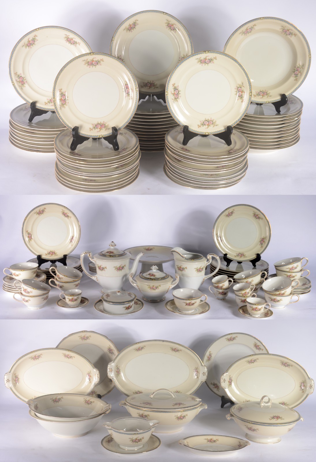 Aparelho de jantar, chá e café de porcelana japonesa Meito, na cor... - foto 1 de 11