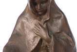 Hans Muller (Austria, 1873-1937),  - Escultura de bronze representando figura com patos.