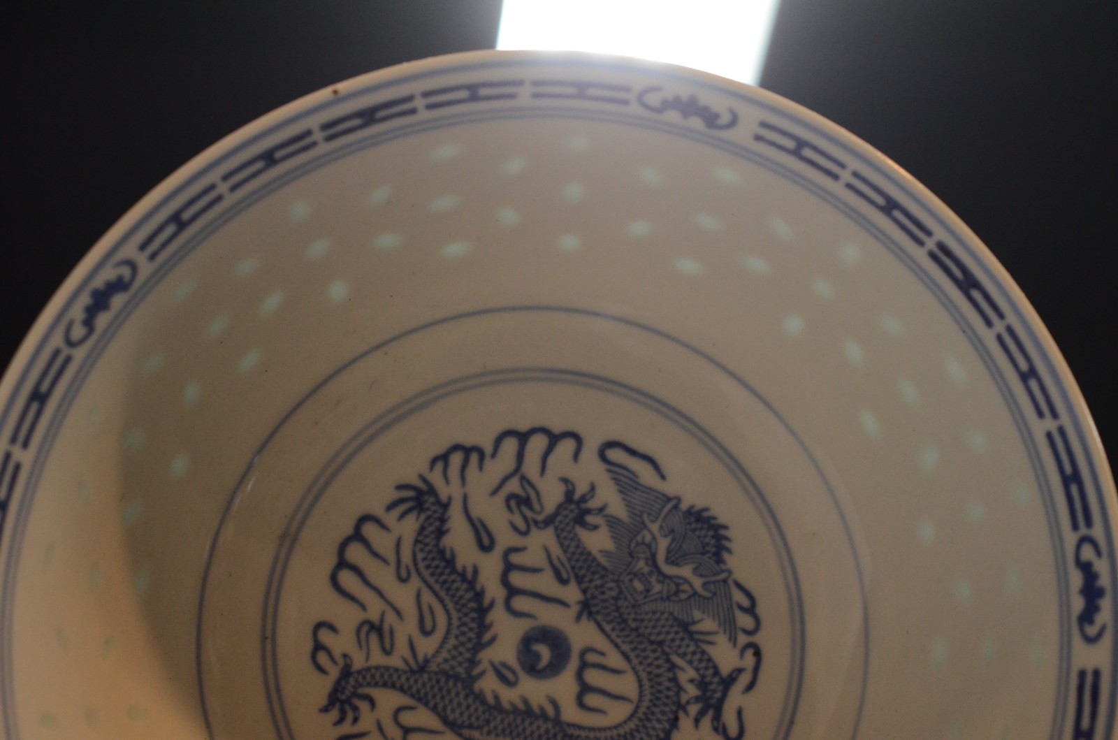 Conjunto com tres bowls grandes de porcelana chinesa "grão arroz" e 4... - foto 5 de 8