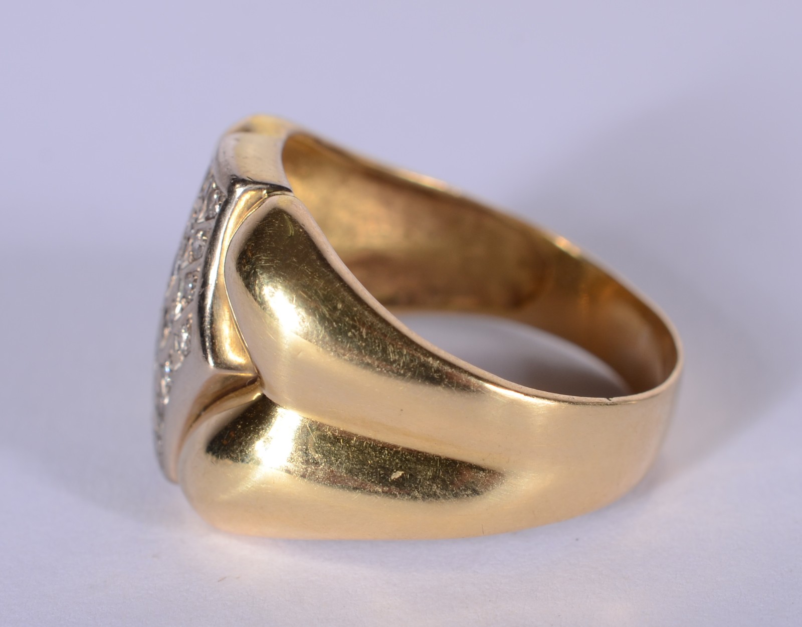 Anel de ouro 18 k., contraste 750 mls com aproximadamente 22... - foto 3 de 7