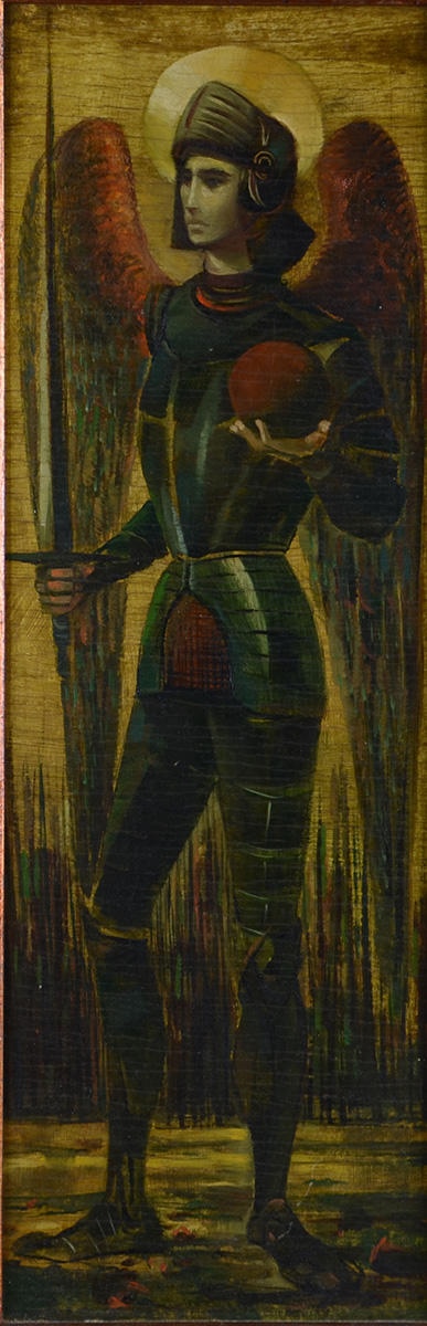 BIANCO, Enrico (1918 - 2013) - Arcanjo - osm - 42 x 14 - datado 1960 - foto 2 de 3