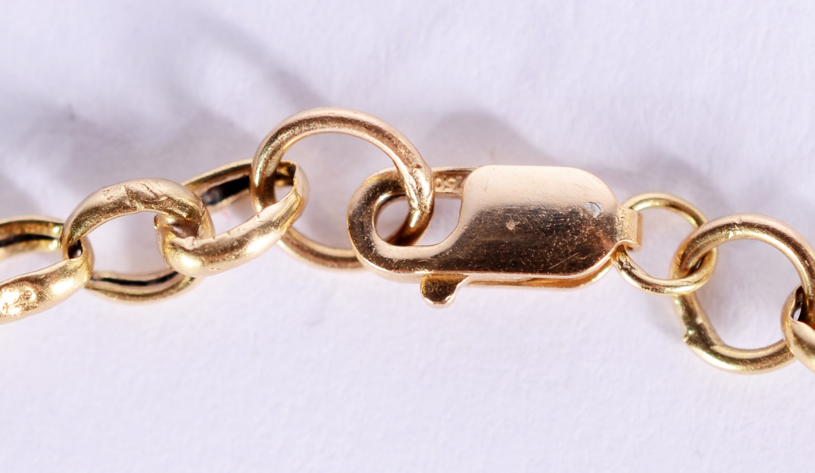 Pulseira de ouro 18 k., elos portugueses. (Por motivos de segurança a... - foto 3 de 3