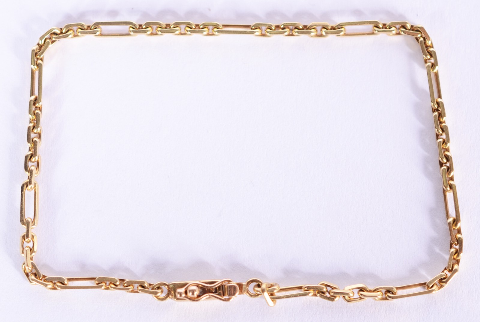 Pulseira de ouro 18 k., contraste 750 mls modelo italiano. (Por... - foto 1 de 3