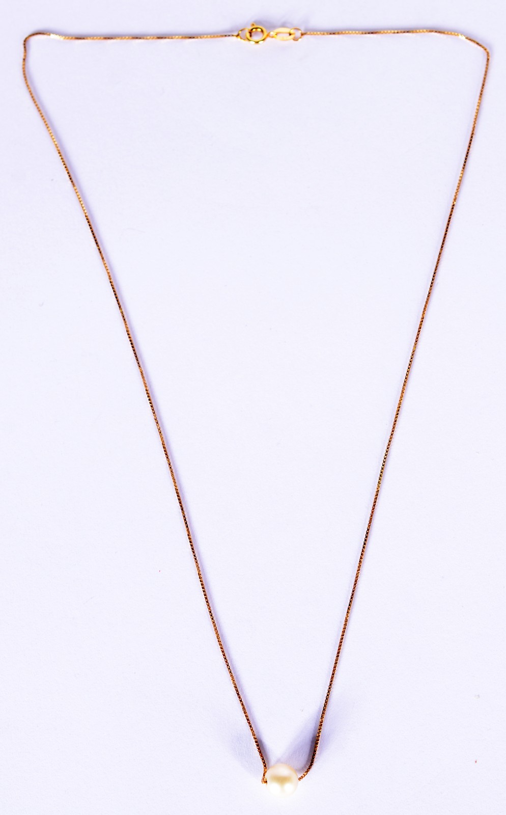 Colar com pendente de ouro 18 k., contraste 750 mls. (Por motivos de... - foto 1 de 4