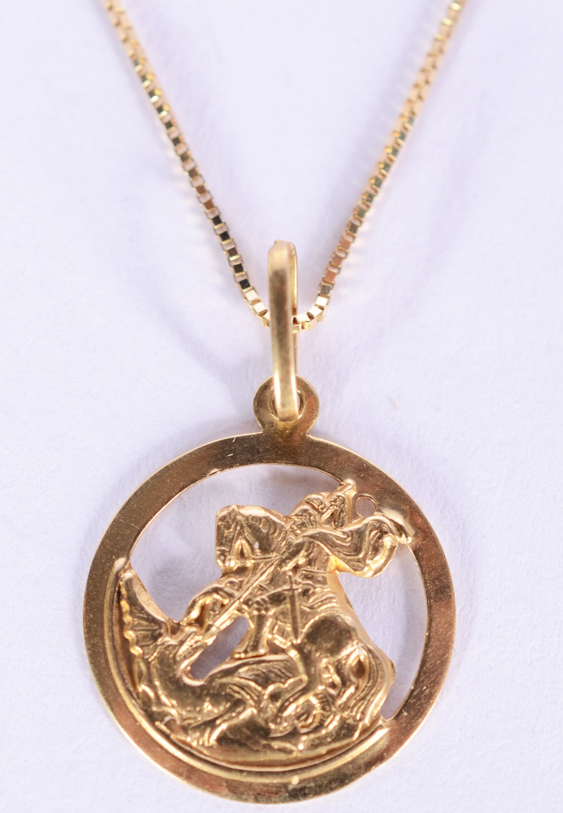 Colar com pendente de ouro 18 k., contraste 750 mls. (Por motivos de... - foto 2 de 6