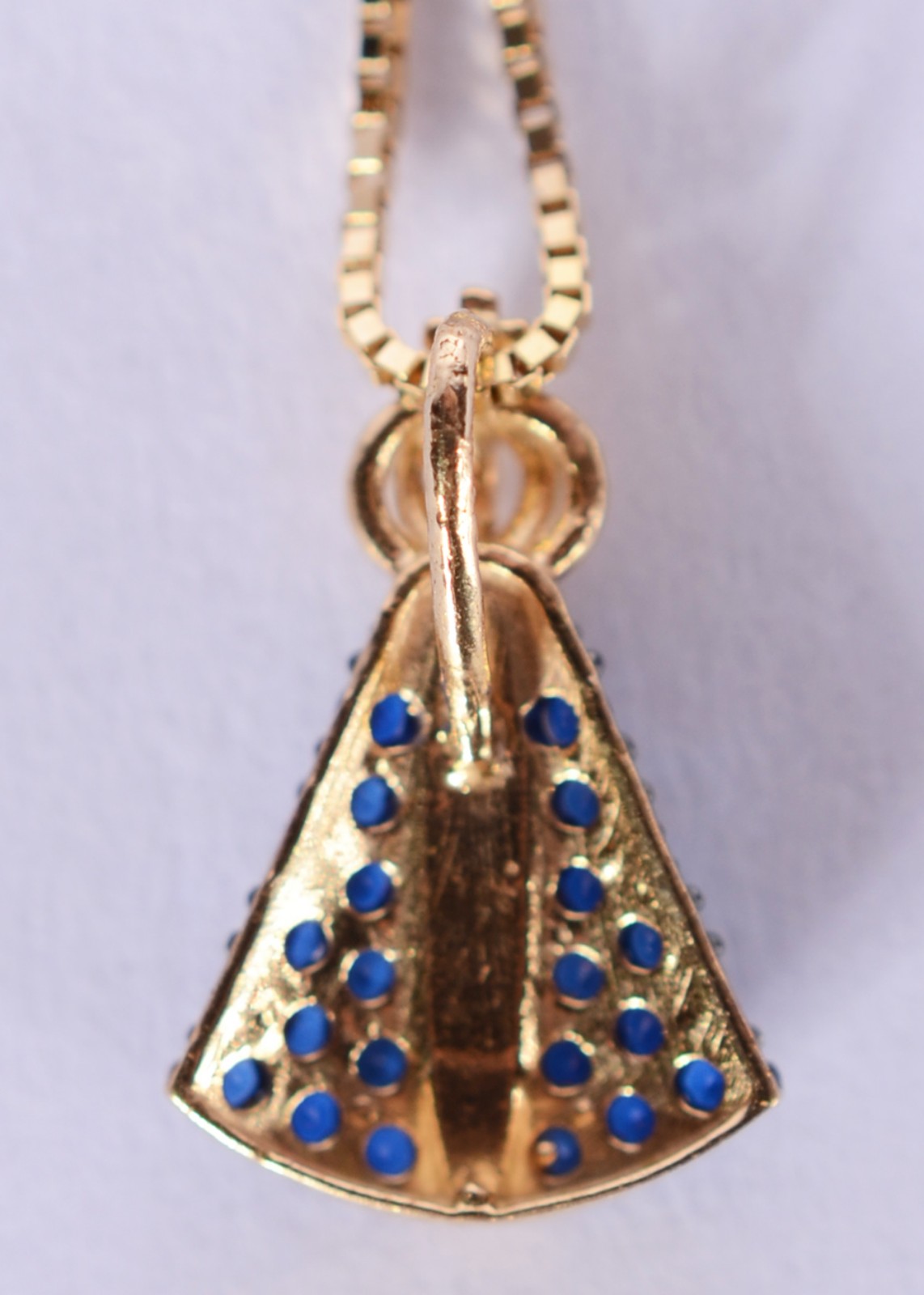 Colar com pendente de Nossa Senhora Aparecida de ouro 18 k... - foto 3 de 4