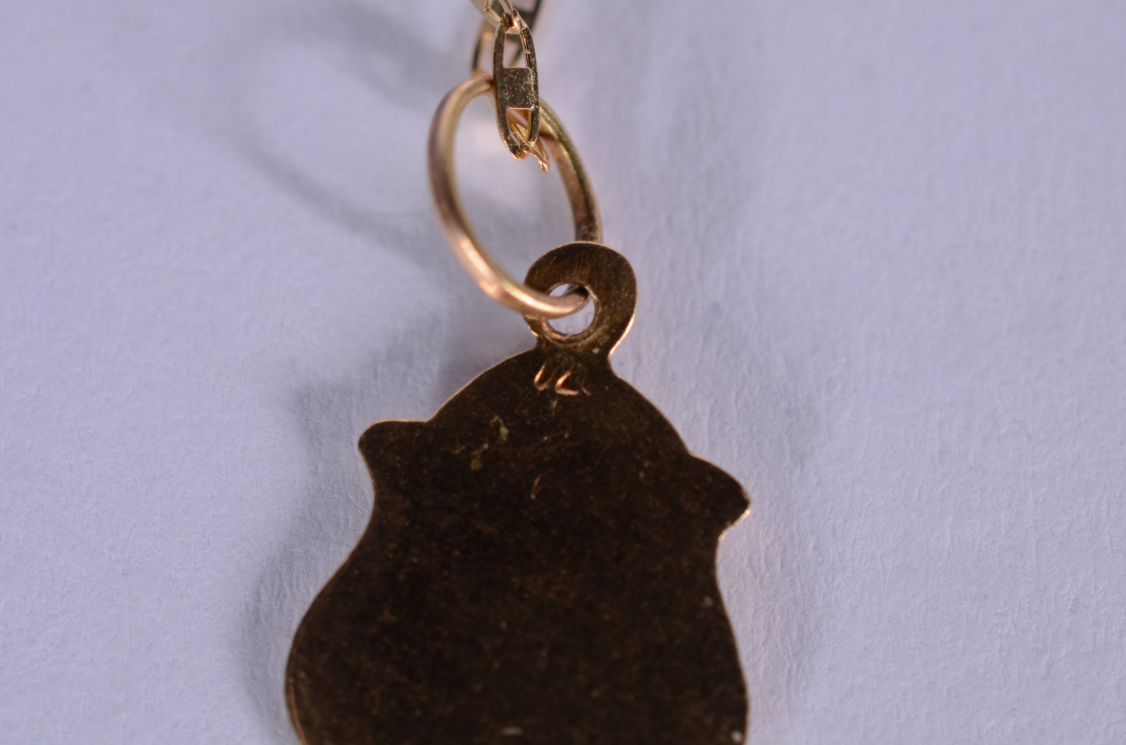 Colar com pendente anjo de guarda de ouro 18 k., contraste 750 mls... - foto 6 de 7