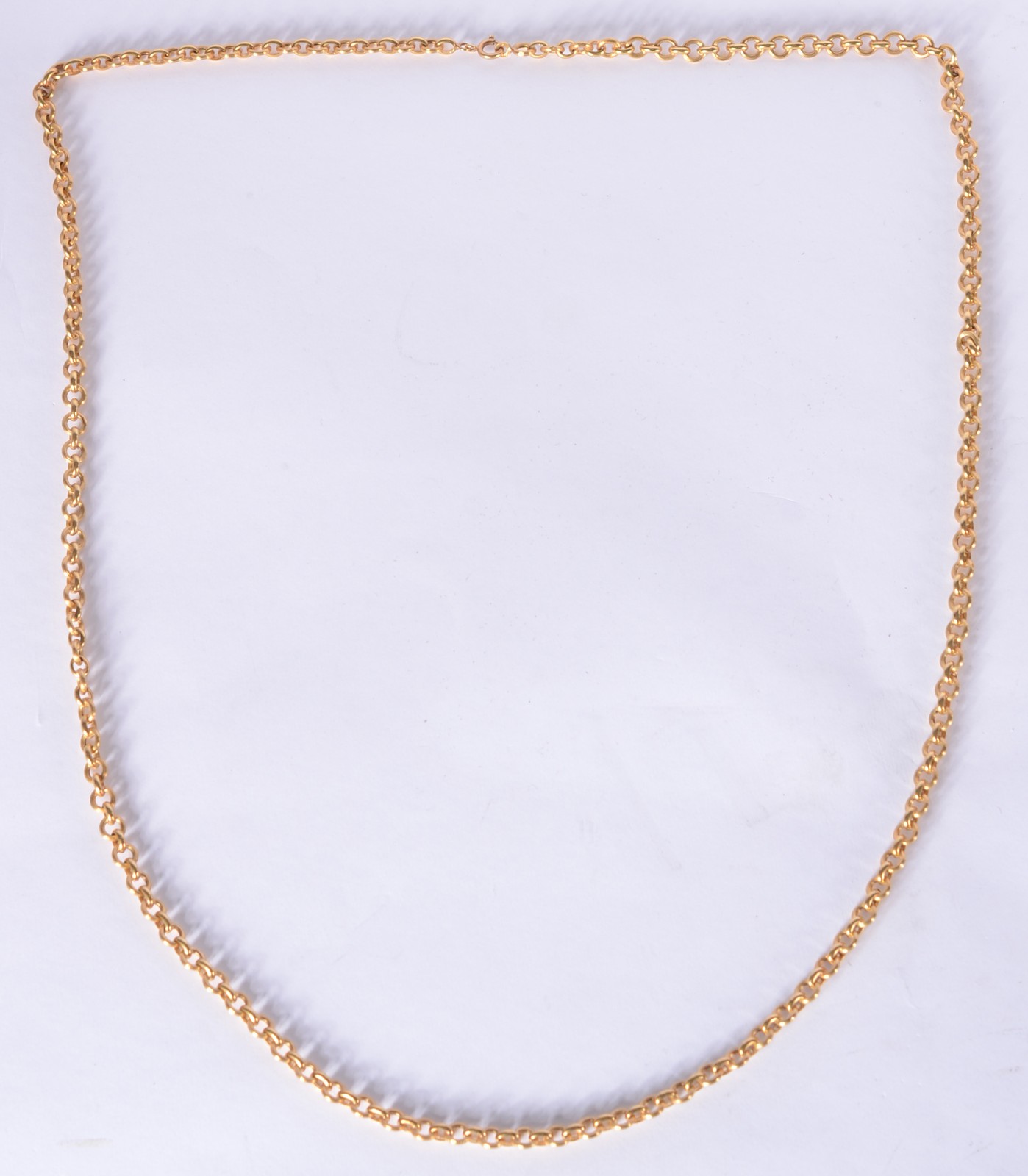 Colar de ouro 18 k., elos portugueses. (Por motivos de segurança a... - foto 1 de 5