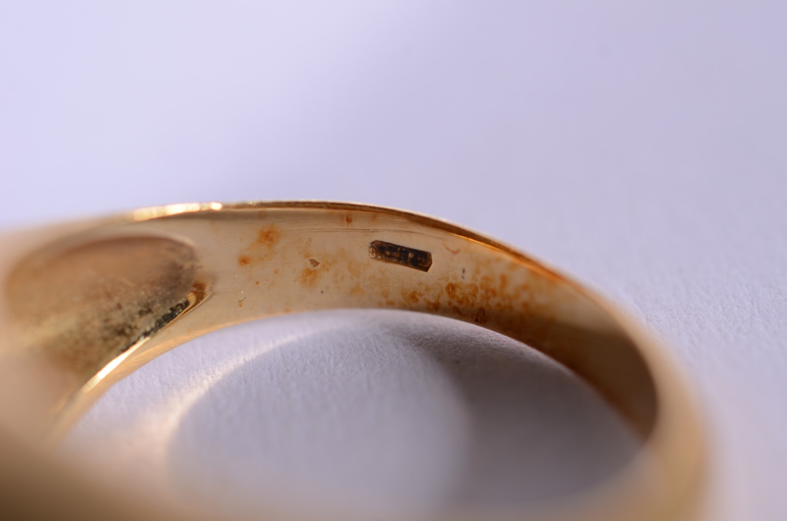 Anel de ouro 18 k. (Por motivos de segurança a peça não se encontra... - foto 4 de 7