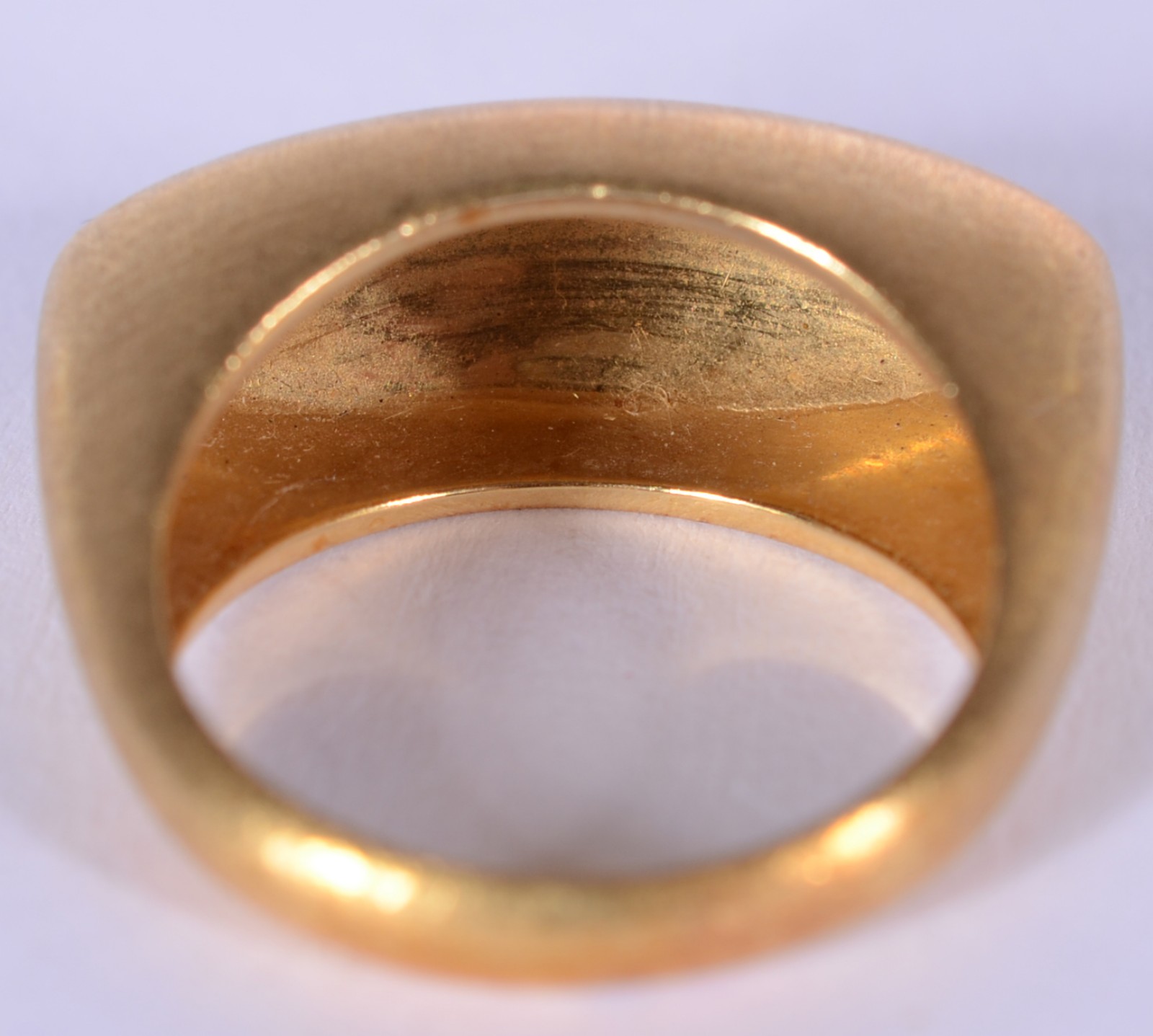 Anel de ouro 18 k. (Por motivos de segurança a peça não se encontra... - foto 3 de 7