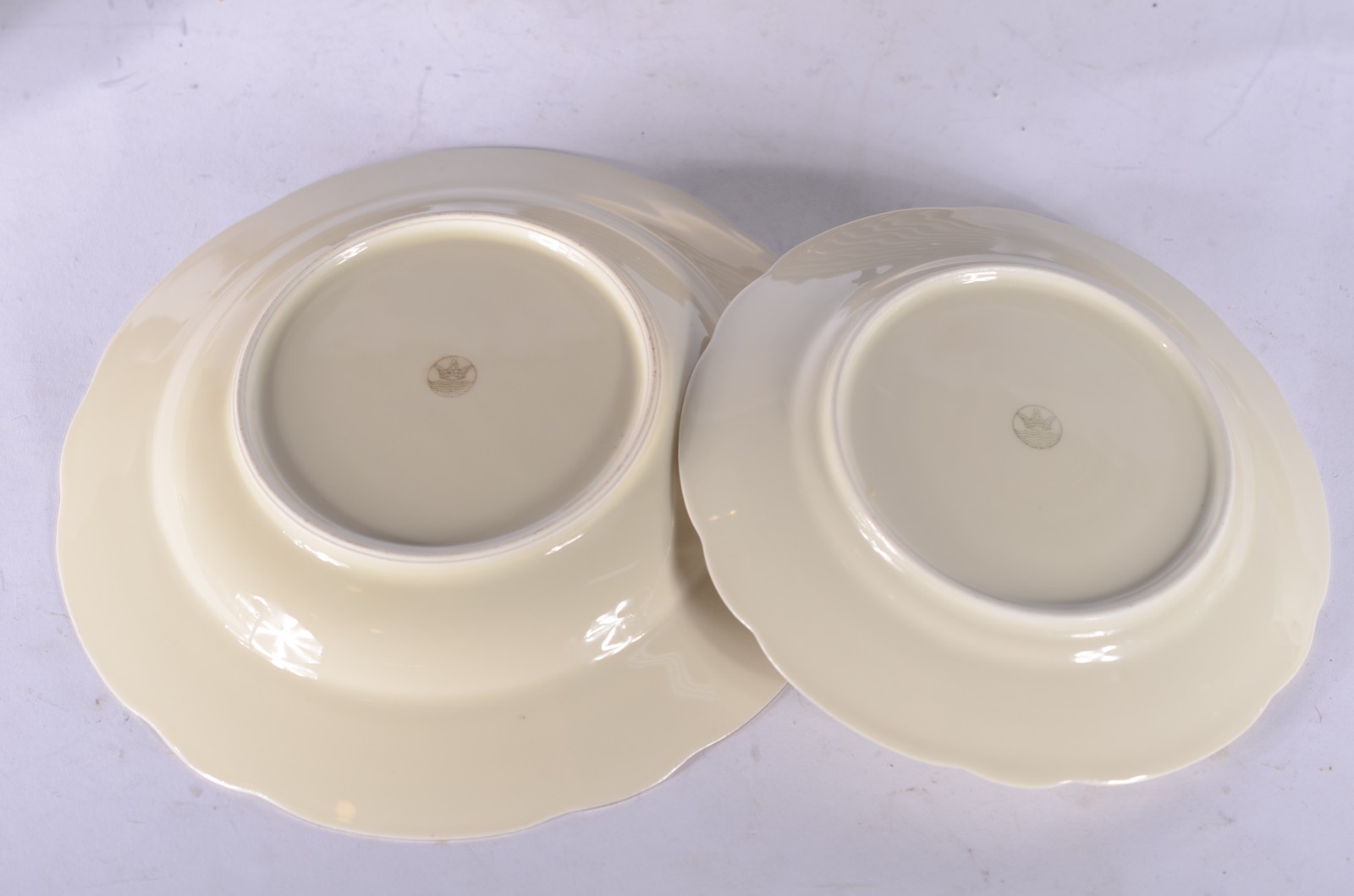 Aparelho de jantar de porcelana tcheca na cor bege com delicada... - foto 3 de 11