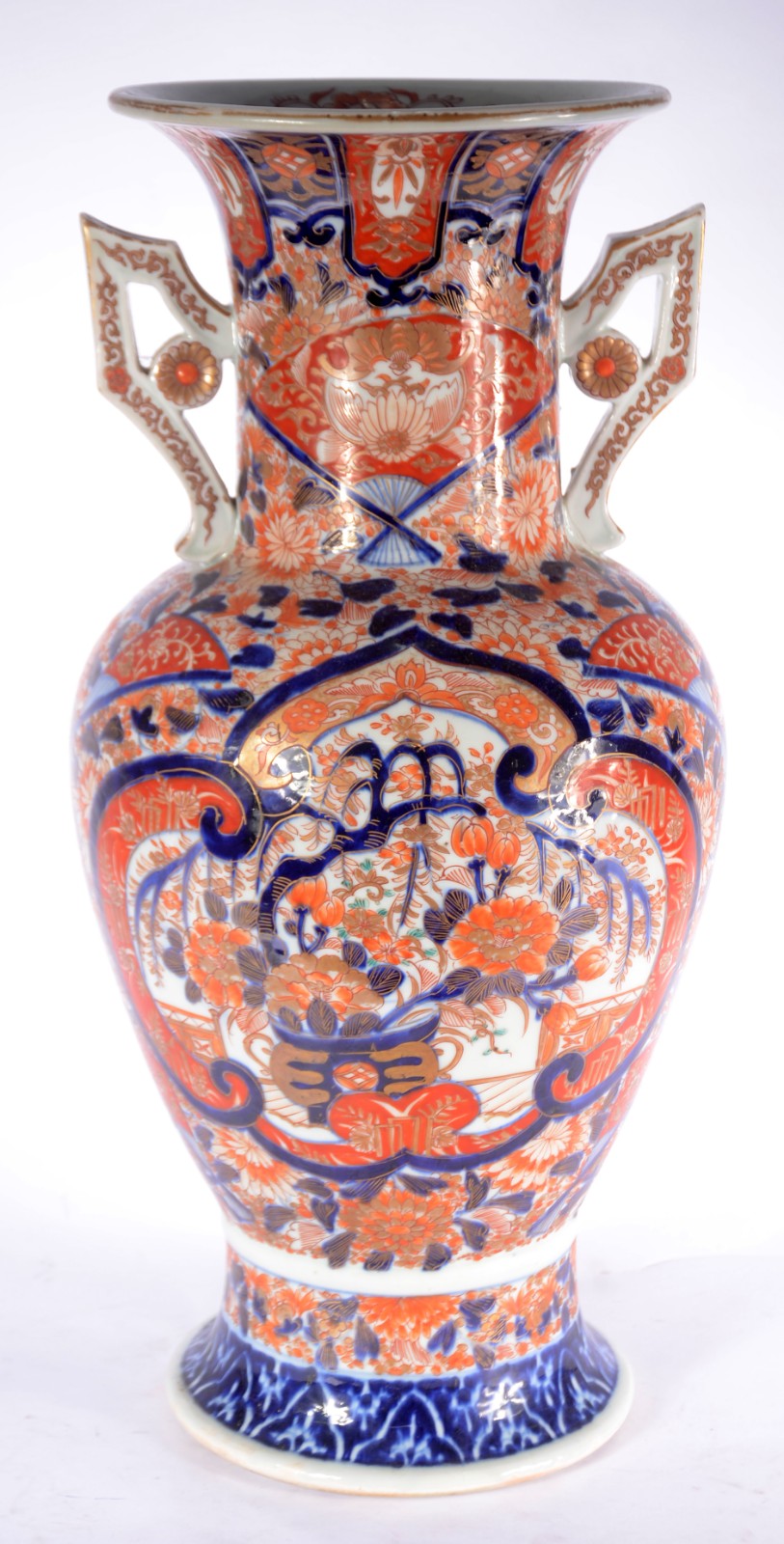 Vaso de porcelana japonesa Imari (Com restauro). - foto 1 de 7