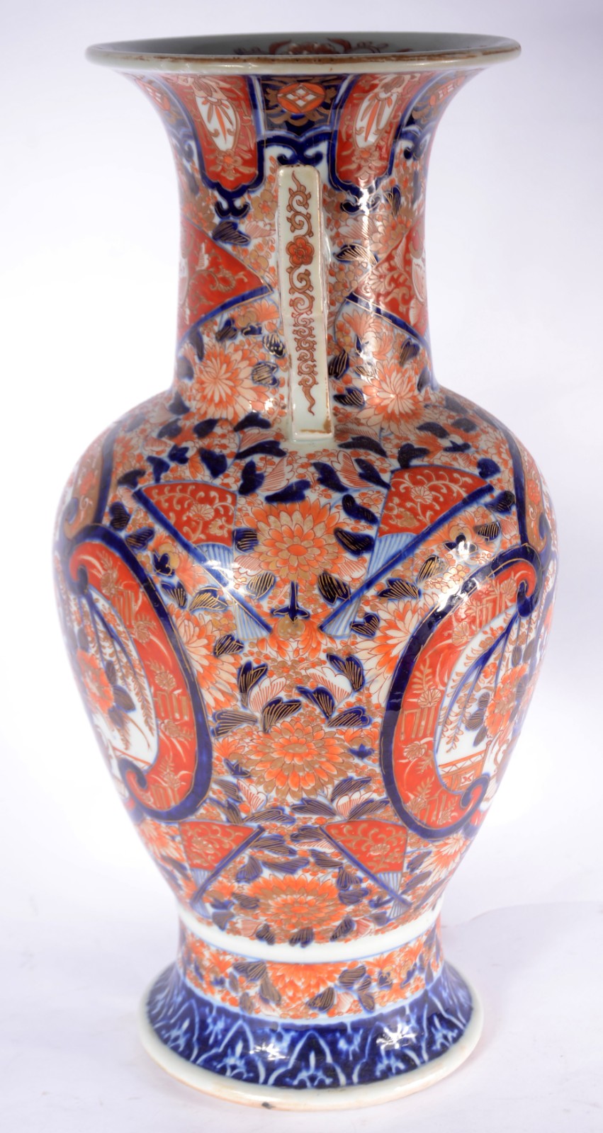Vaso de porcelana japonesa Imari (Com restauro). - foto 3 de 7