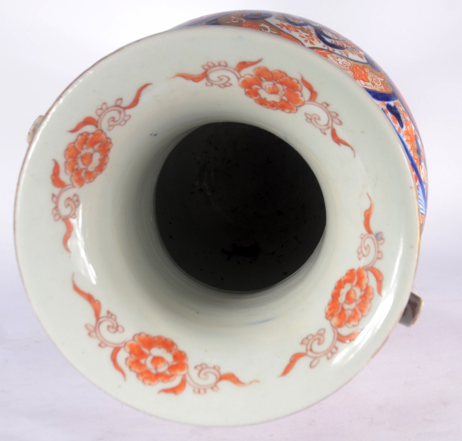 Vaso de porcelana japonesa Imari (Com restauro). - foto 6 de 7