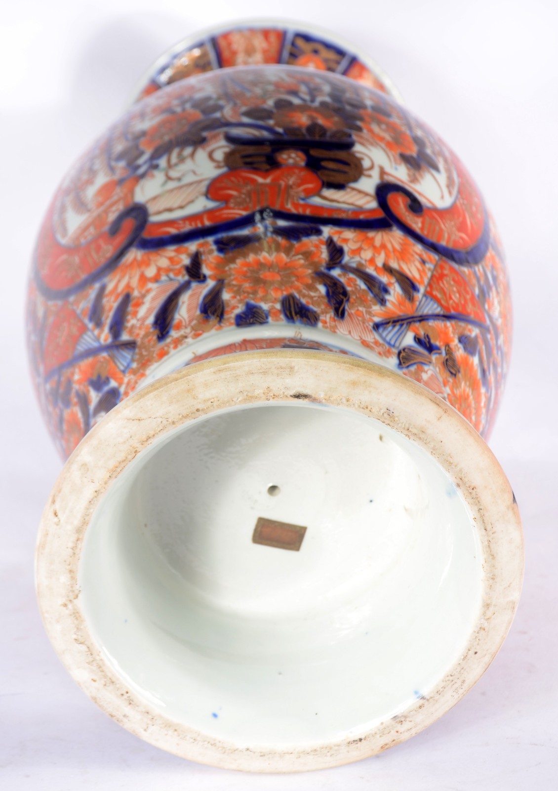 Vaso de porcelana japonesa Imari (Com restauro). - foto 7 de 7