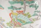 Cachepot de porcelana chinesa (Com batida e fio... - Cachepot de porcelana chinesa (Com batida e fio de cabelo).