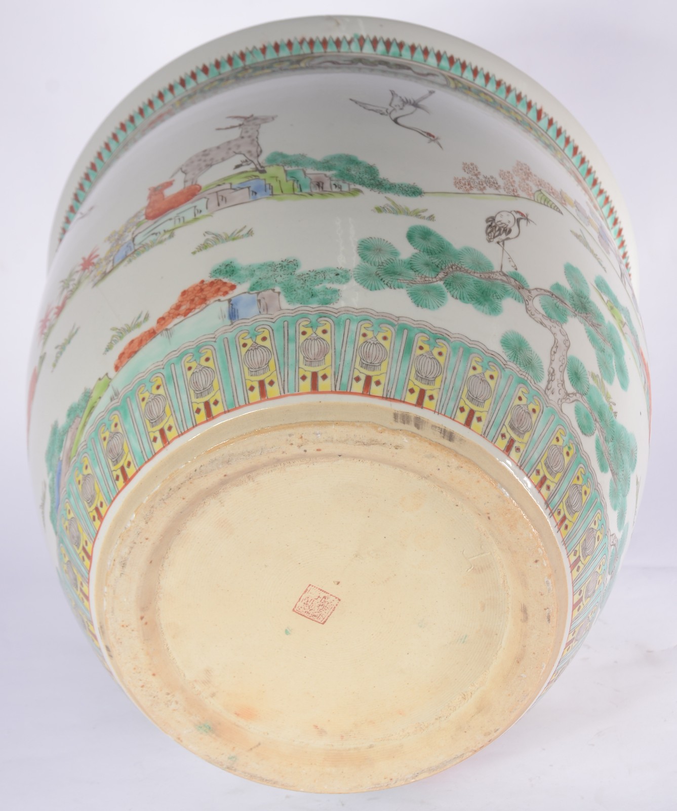 Cachepot de porcelana chinesa (Com batida e fio de cabelo). - foto 7 de 7