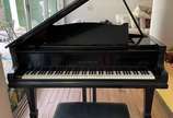 AUGUST FORSTER,  - Piano alemão 1/4 de cauda em lacca preta. Algumas teclas "prendendo", e pequenos desgastes. Retirada em casa na Barra - RJ.